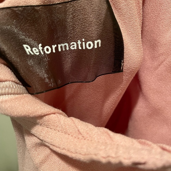 NWOT Reformation Poppy blush bridesmaid dress / gown - Picture 7 of 7